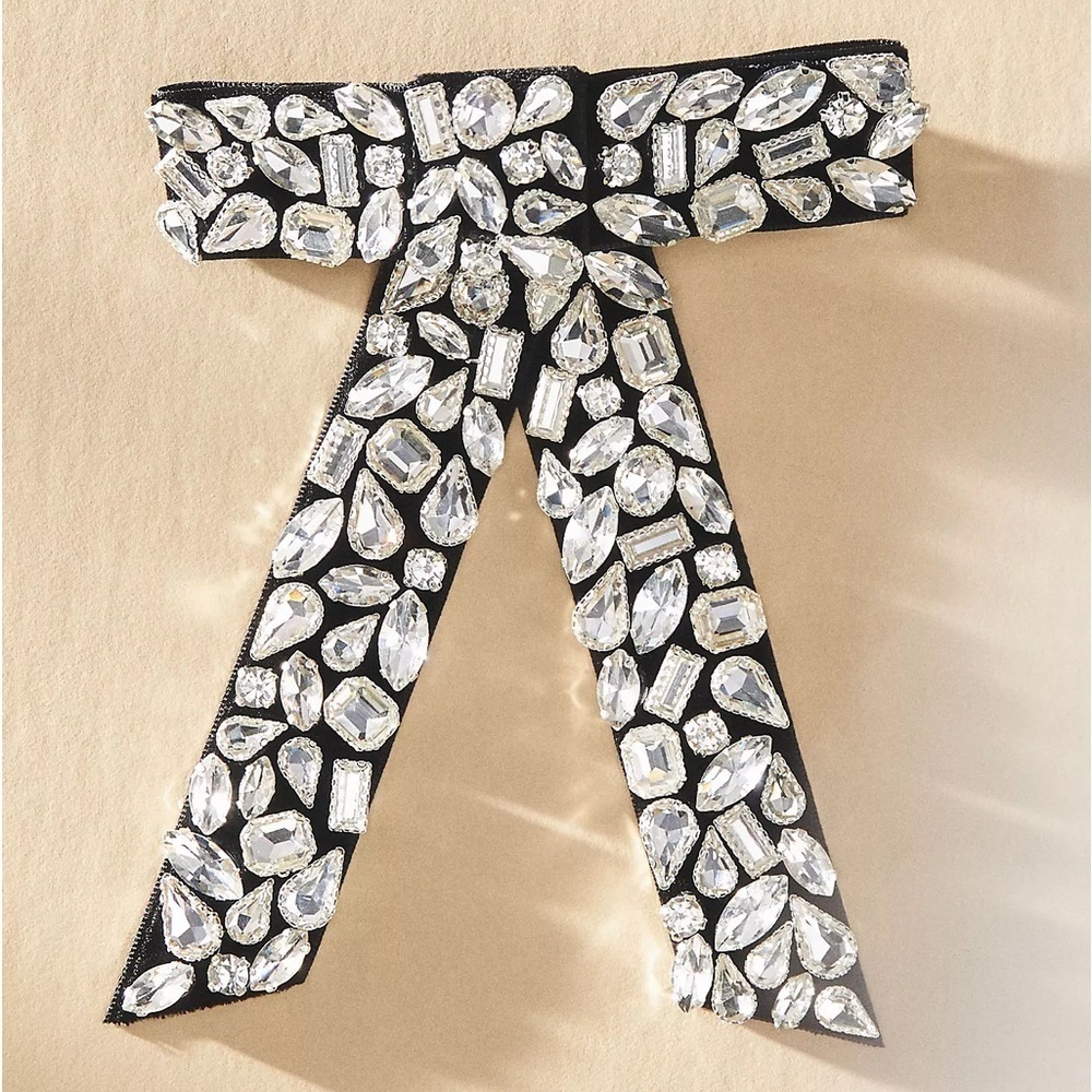 NWT Gemelli Kelly Crystal Hair Bow